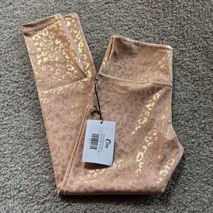 ZYIA Gold Animal Print Leggings